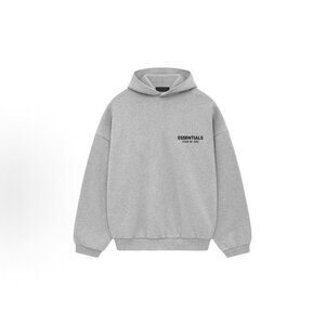 Fear of God Essentials Fleece Hoodie (FW24) Heather Grey